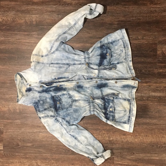 Denim Utility Jacket🎣 - Picture 3 of 4